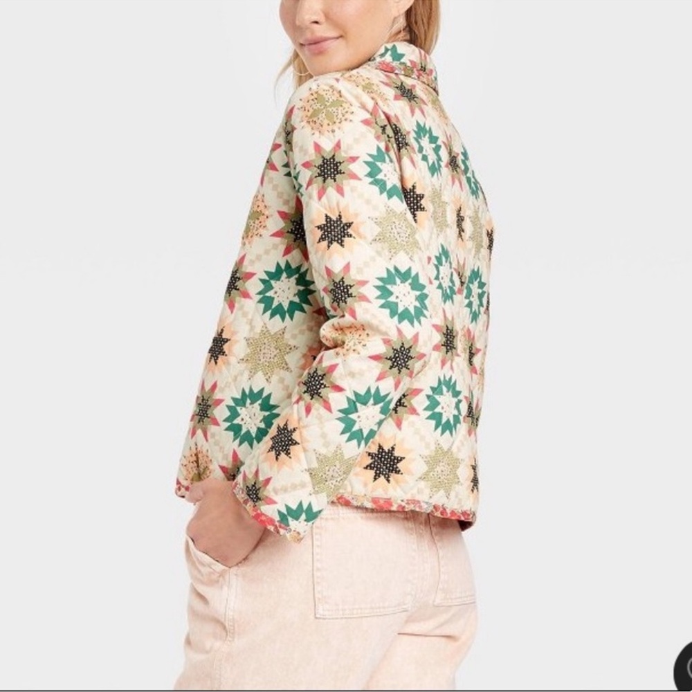 Universal Thread Star Pattern Bomber Jacket - Picture 2 of 6